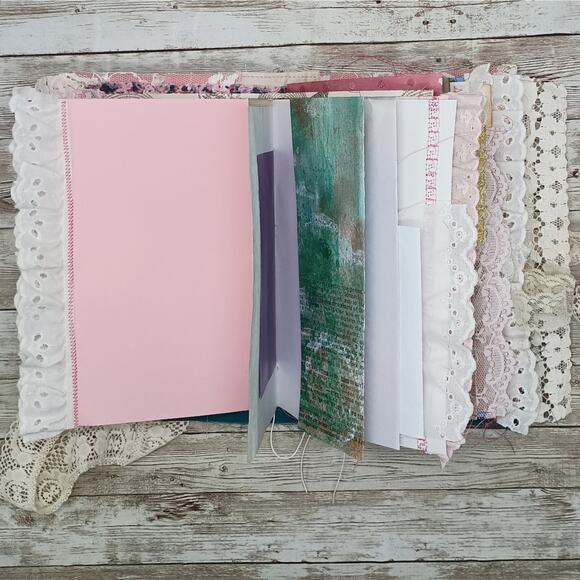 Pink Embellished Junk Journal: Flowers, Birds and Butterflies (Lifetime) - Picture 11 of 16